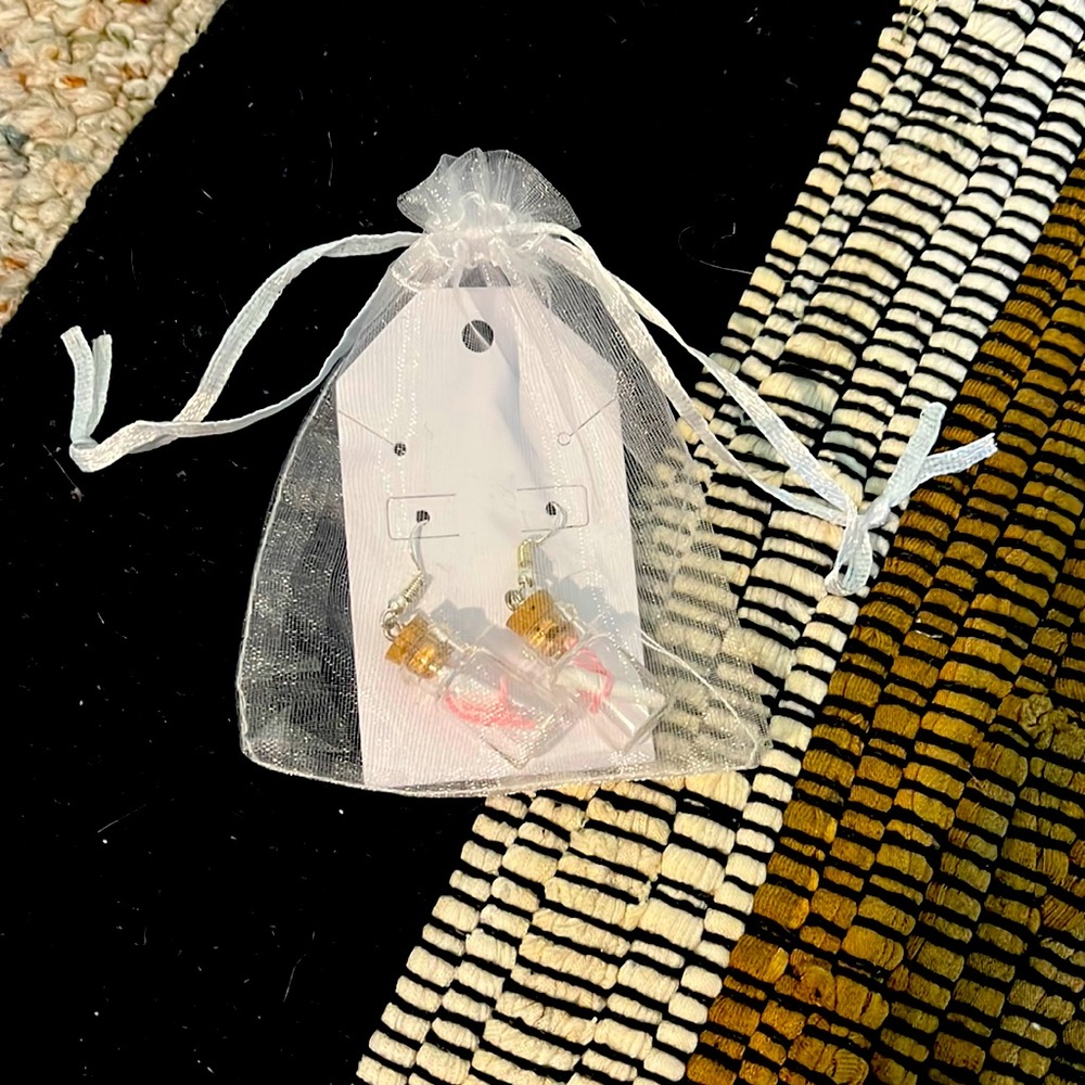 Map Bottle Earrings!!!